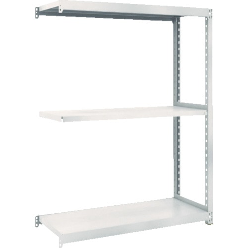 トラスコ中山 TRUSCO スチールラック M2型軽中量棚 860X600XH1500 3段 連結 ネオグレー(ご注文単位1台)【直送品】