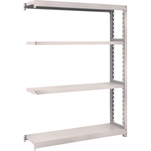 トラスコ中山 TRUSCO スチールラック M2型 W1160×D300×H1500 4段 連結 ネオグレー(ご注文単位1台)【直送品】