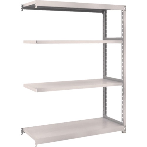 トラスコ中山 TRUSCO スチールラック M2型 W1160×D450×H1500 4段 連結 ネオグレー(ご注文単位1台)【直送品】