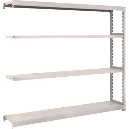 トラスコ中山 TRUSCO スチールラック M2型 W1760×D300×H1500 4段 連結 ネオグレー(ご注文単位1台)【直送品】