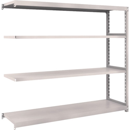 トラスコ中山 TRUSCO スチールラック M2型 W1760×D450×H1500 4段 連結 ネオグレー(ご注文単位1台)【直送品】