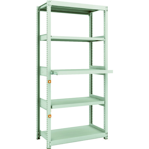 トラスコ中山 TRUSCO スチールラック M2型軽中量棚 860X450XH1800 3段 スライド2段 単体(ご注文単位1台)【直送品】