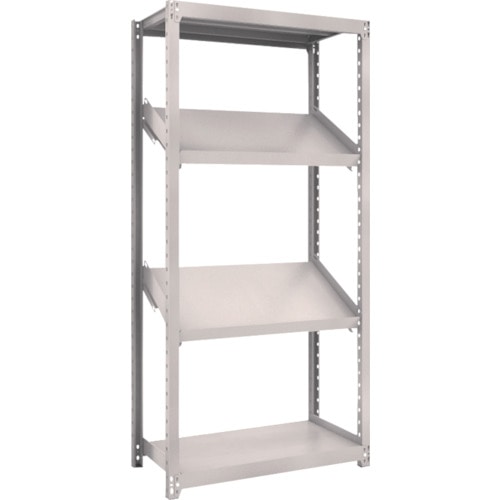 トラスコ中山 TRUSCO スチールラック M2型棚 900X450XH1800 4段 傾斜2段(ご注文単位1台)【直送品】