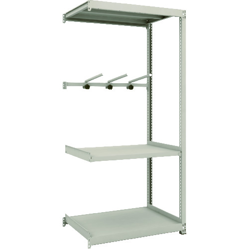 トラスコ中山 TRUSCO スチールラック M2型軽中量棚 860X600XH1800 3段 アーム1段 連結(ご注文単位1台)【直送品】