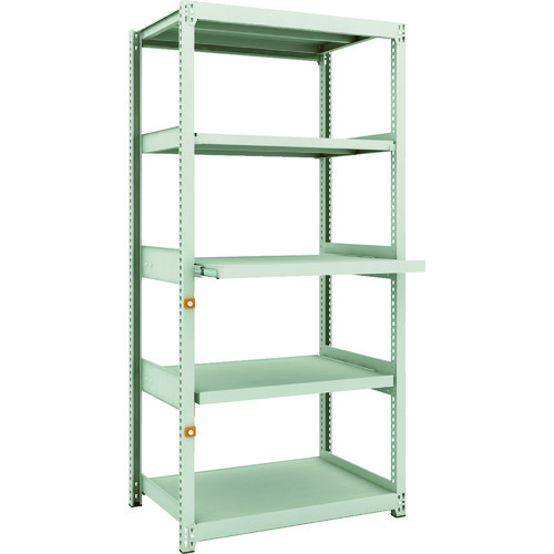 トラスコ中山 TRUSCO スチールラック M2型軽中量棚 860X600XH1800 3段 スライド2段 単体(ご注文単位1台)【直送品】