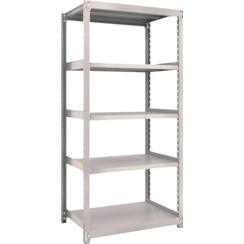トラスコ中山 TRUSCO スチールラック M2型 W860×D600×H1800 5段 単体 ネオグレー(ご注文単位1台)【直送品】