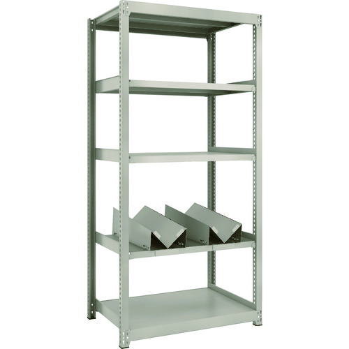 トラスコ中山 TRUSCO スチールラック M2型軽中量棚 860X600XH1800 缶受X2付(ご注文単位1台)【直送品】