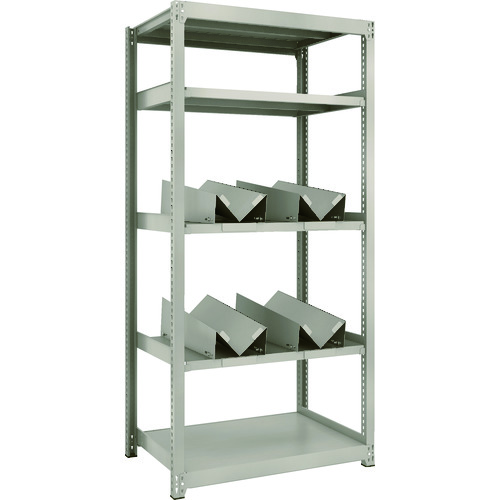 トラスコ中山 TRUSCO スチールラック M2型軽中量棚 860X600XH1800 缶受X4付(ご注文単位1台)【直送品】