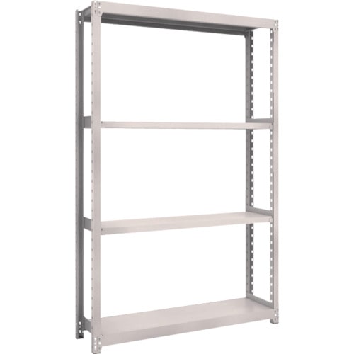 トラスコ中山 TRUSCO スチールラック M2型 W1160×D300×H1800 4段 単体 ネオグレー(ご注文単位1台)【直送品】