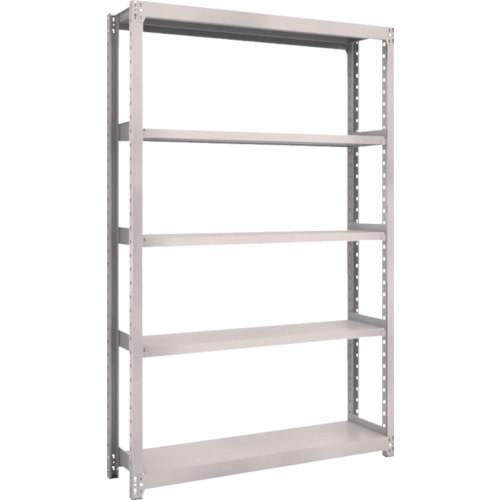 トラスコ中山 TRUSCO スチールラック M2型 W1160×D300×H1800 5段 単体 ネオグレー(ご注文単位1台)【直送品】