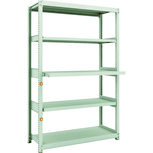 トラスコ中山 TRUSCO スチールラック M2型軽中量棚1160X450XH1800 3段 スライド2段 単体(ご注文単位1台)【直送品】