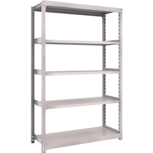 トラスコ中山 TRUSCO スチールラック M2型 W1160×D450×H1800 5段 単体 ネオグレー(ご注文単位1台)【直送品】