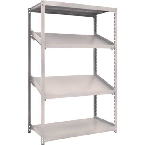 トラスコ中山 TRUSCO スチールラック M2型棚 1200X600XH1800 4段 傾斜2段(ご注文単位1台)【直送品】