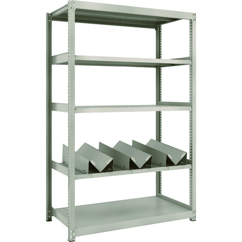 トラスコ中山 TRUSCO スチールラック M2型軽中量棚 1160X600XH1800 缶受X3付(ご注文単位1台)【直送品】