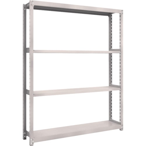 トラスコ中山 TRUSCO スチールラック M2型 W1460×D300×H1800 4段 単体 ネオグレー(ご注文単位1台)【直送品】