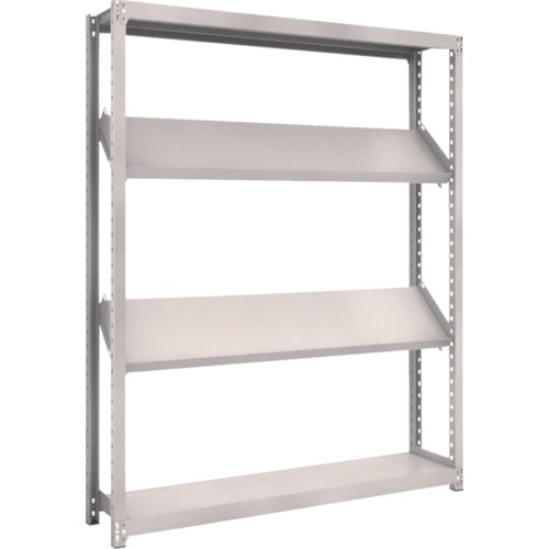 トラスコ中山 TRUSCO スチールラック M2型棚 1500X300XH1800 4段 傾斜2段(ご注文単位1台)【直送品】