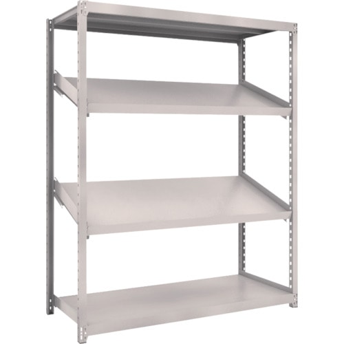 トラスコ中山 TRUSCO スチールラック M2型棚 1500X600XH1800 4段 傾斜2段（ご注文単位1台）【直送品】