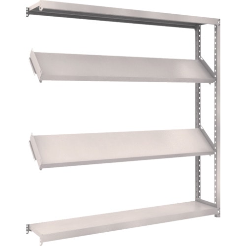 トラスコ中山 TRUSCO スチールラック M2型棚 1800X300XH1800 4段 傾斜2段 連結(ご注文単位1セット)【直送品】