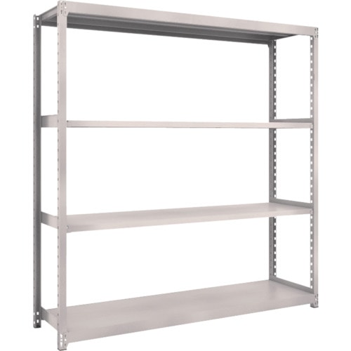 トラスコ中山 TRUSCO スチールラック M2型 W1760×D450×H1800 4段 単体 ネオグレー（ご注文単位1台）【直送品】