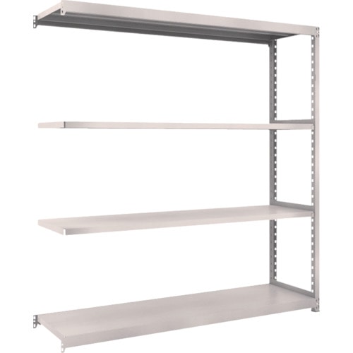 トラスコ中山 TRUSCO スチールラック M2型 W1760×D450×H1800 4段 連結 ネオグレー(ご注文単位1台)【直送品】