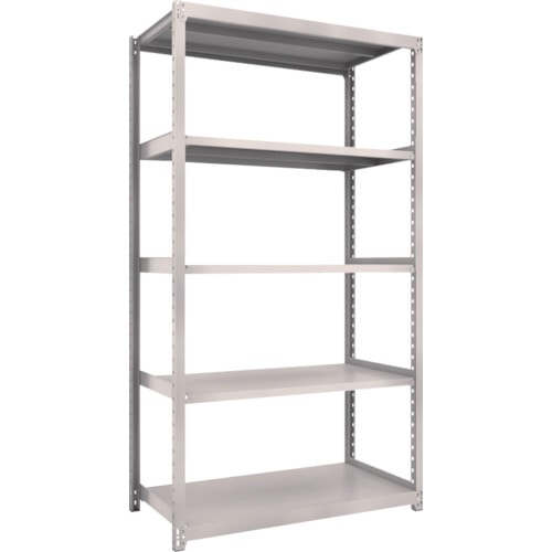 トラスコ中山 TRUSCO スチールラック M2型軽中量棚 1160X600XH2100 5段 単体 ネオグレー(ご注文単位1台)【直送品】