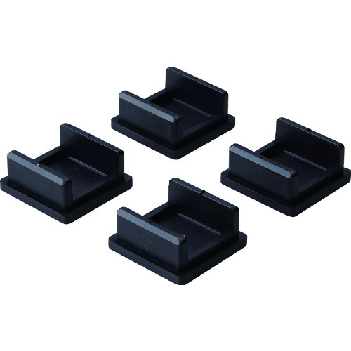 トラスコ中山 TRUSCO スチールラック M2型軽中量棚用樹脂ベース 4個入(ご注文単位1セット)【直送品】