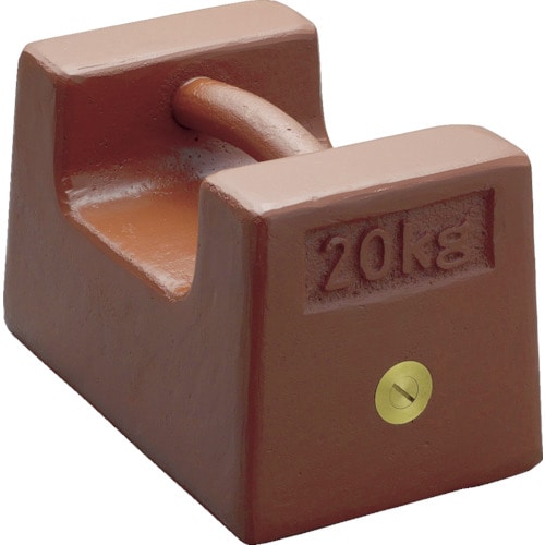 トラスコ中山 ViBRA M2RF-5K:鋳鉄製枕型分銅 5kg M2級(ご注文単位1個)【直送品】