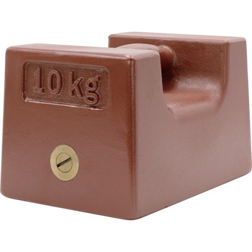 トラスコ中山 TRUSCO M2級 鋳鉄製枕型分銅 10kg(ご注文単位1個)【直送品】