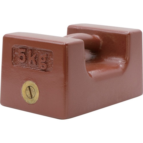 トラスコ中山 TRUSCO M2級 鋳鉄製枕型分銅 5kg(ご注文単位1個)【直送品】