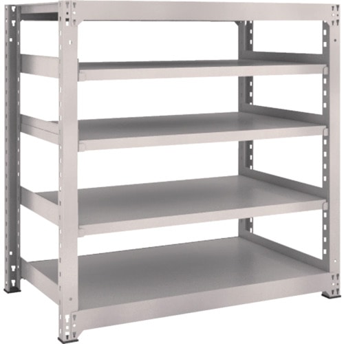 トラスコ中山 TRUSCO スチールラック M3型 W1200×D721×H1200 5段 単体 ネオグレー（ご注文単位1台）【直送品】