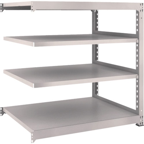 トラスコ中山 TRUSCO スチールラック M3型 W1200×D921×H1200 4段 連結 ネオグレー(ご注文単位1台)【直送品】