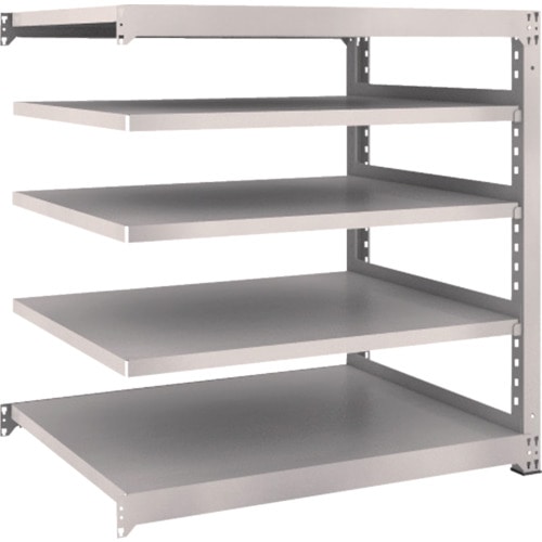 トラスコ中山 TRUSCO スチールラック M3型 W1200×D921×H1200 5段 連結 ネオグレー(ご注文単位1台)【直送品】