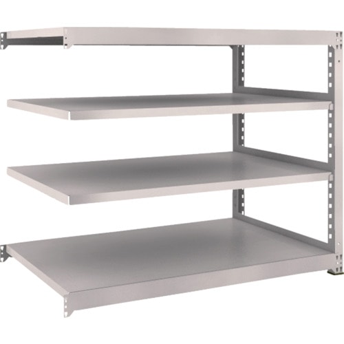 トラスコ中山 TRUSCO スチールラック M3型 W1500×D921×H1200 4段 連結 ネオグレー(ご注文単位1台)【直送品】