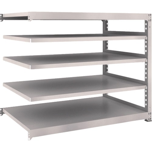 トラスコ中山 TRUSCO スチールラック M3型 W1500×D921×H1200 5段 連結 ネオグレー(ご注文単位1台)【直送品】