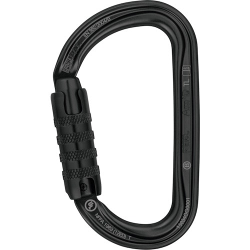トラスコ中山 PETZL エーエムディトライアクトロック ブラック(ご注文単位1個)【直送品】