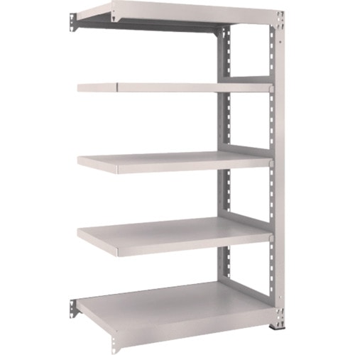トラスコ中山 TRUSCO スチールラック M3型 W900×D571×H1500 5段 連結 ネオグレー(ご注文単位1台)【直送品】