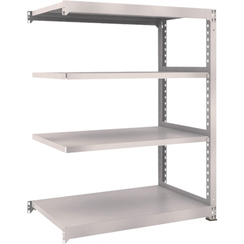 トラスコ中山 TRUSCO スチールラック M3型 W1200×D721×H1500 4段 連結 ネオグレー(ご注文単位1台)【直送品】