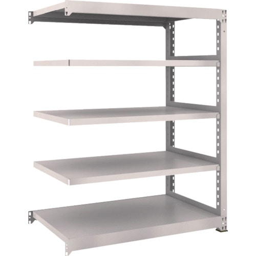 トラスコ中山 TRUSCO スチールラック M3型 W1200×D721×H1500 5段 連結 ネオグレー(ご注文単位1台)【直送品】