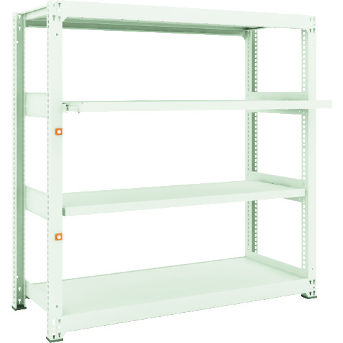 トラスコ中山 TRUSCO スチール製中量ボルトレス棚 M3型 W1500×D571×H1500 4段うちスライド2段 単体（ご注文単位1台）【直送品】