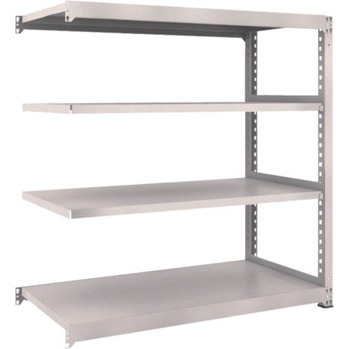 トラスコ中山 TRUSCO スチールラック M3型 W1500×D721×H1500 4段 連結 ネオグレー(ご注文単位1台)【直送品】