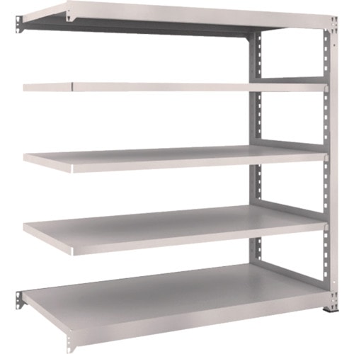 トラスコ中山 TRUSCO スチールラック M3型 W1500×D721×H1500 5段 連結 ネオグレー(ご注文単位1台)【直送品】