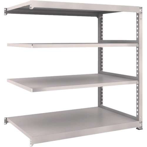 トラスコ中山 TRUSCO スチールラック M3型 W1500×D921×H1500 4段 連結 ネオグレー(ご注文単位1台)【直送品】