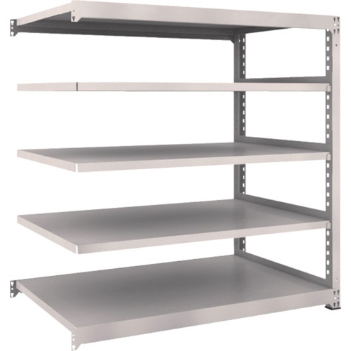 トラスコ中山 TRUSCO スチールラック M3型 W1500×D921×H1500 5段 連結 ネオグレー(ご注文単位1台)【直送品】