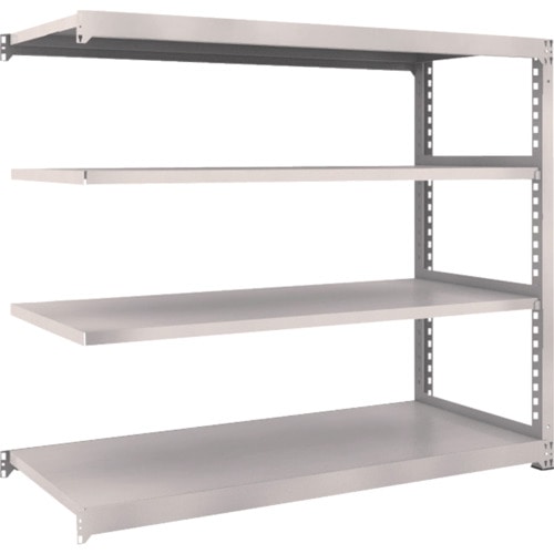 トラスコ中山 TRUSCO スチールラック M3型 W1800×D721×H1500 4段 連結 ネオグレー(ご注文単位1台)【直送品】