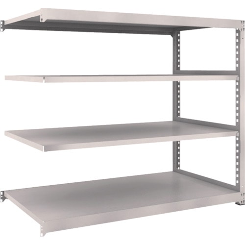 トラスコ中山 TRUSCO スチールラック M3型 W1800×D921×H1500 4段 連結 ネオグレー(ご注文単位1台)【直送品】