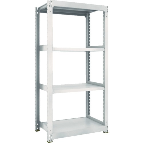 トラスコ中山 TRUSCO スチールラック M3型 W900×D571×H1800 4段 単体 ネオグレー(ご注文単位1台)【直送品】