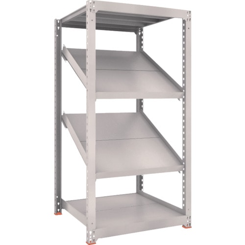 トラスコ中山 TRUSCO スチールラック M3型中量棚 900X921XH1800 4段 傾斜2段(ご注文単位1台)【直送品】