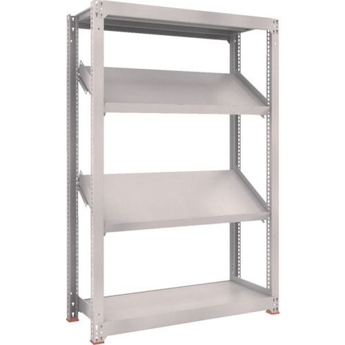 トラスコ中山 TRUSCO スチールラック M3型中量棚 1200X471XH1800 4段 傾斜2段(ご注文単位1台)【直送品】