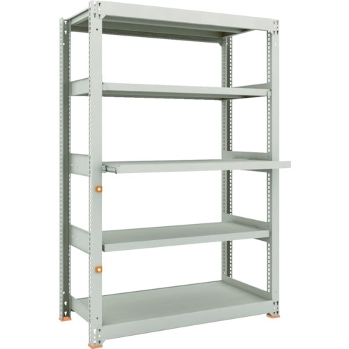 トラスコ中山 TRUSCO スチールラック M3型中量棚 1200X571XH1800 スライド2段 単体(ご注文単位1台)【直送品】