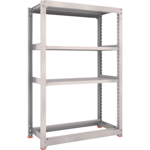 トラスコ中山 TRUSCO スチールラック M3型中量棚 1200X571XH1800 棚板3段+タイヤ1段(ご注文単位1台)【直送品】
